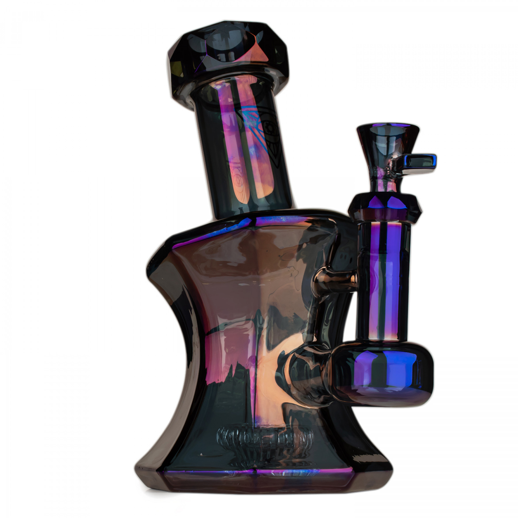 8" Metallic Terminator Finish Andromeda Bubbler