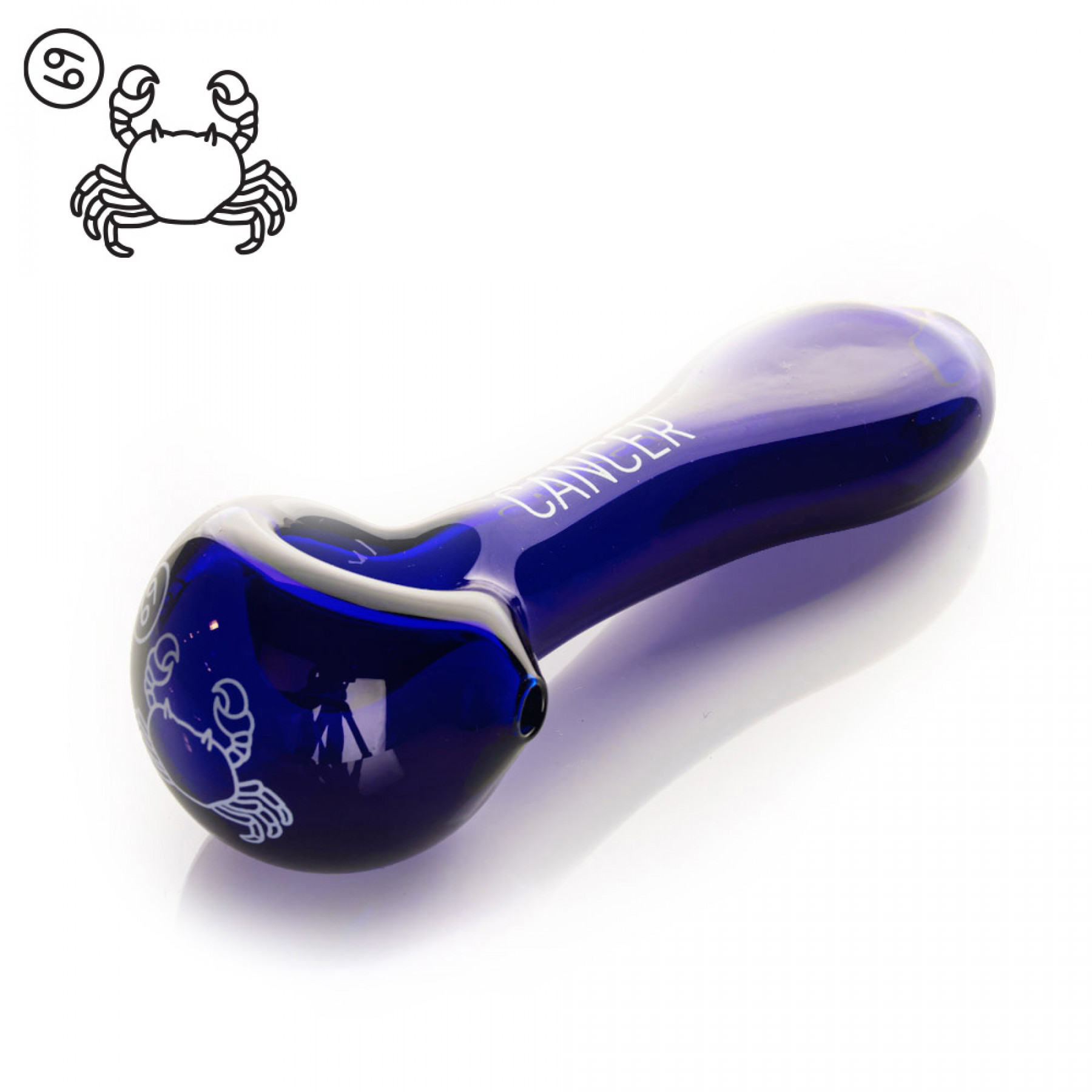4.5" Zodiac Spoon Hand Pipe