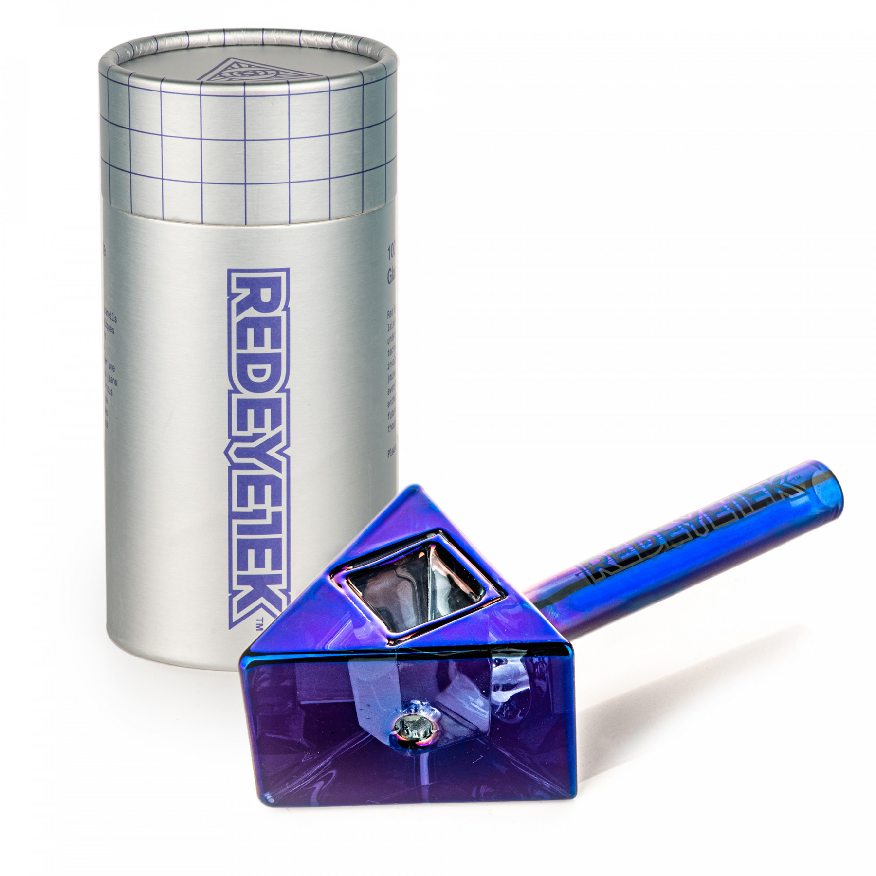 4.5" Metallic Terminator Finish Infinity Bowl Triangle Hand Pipe