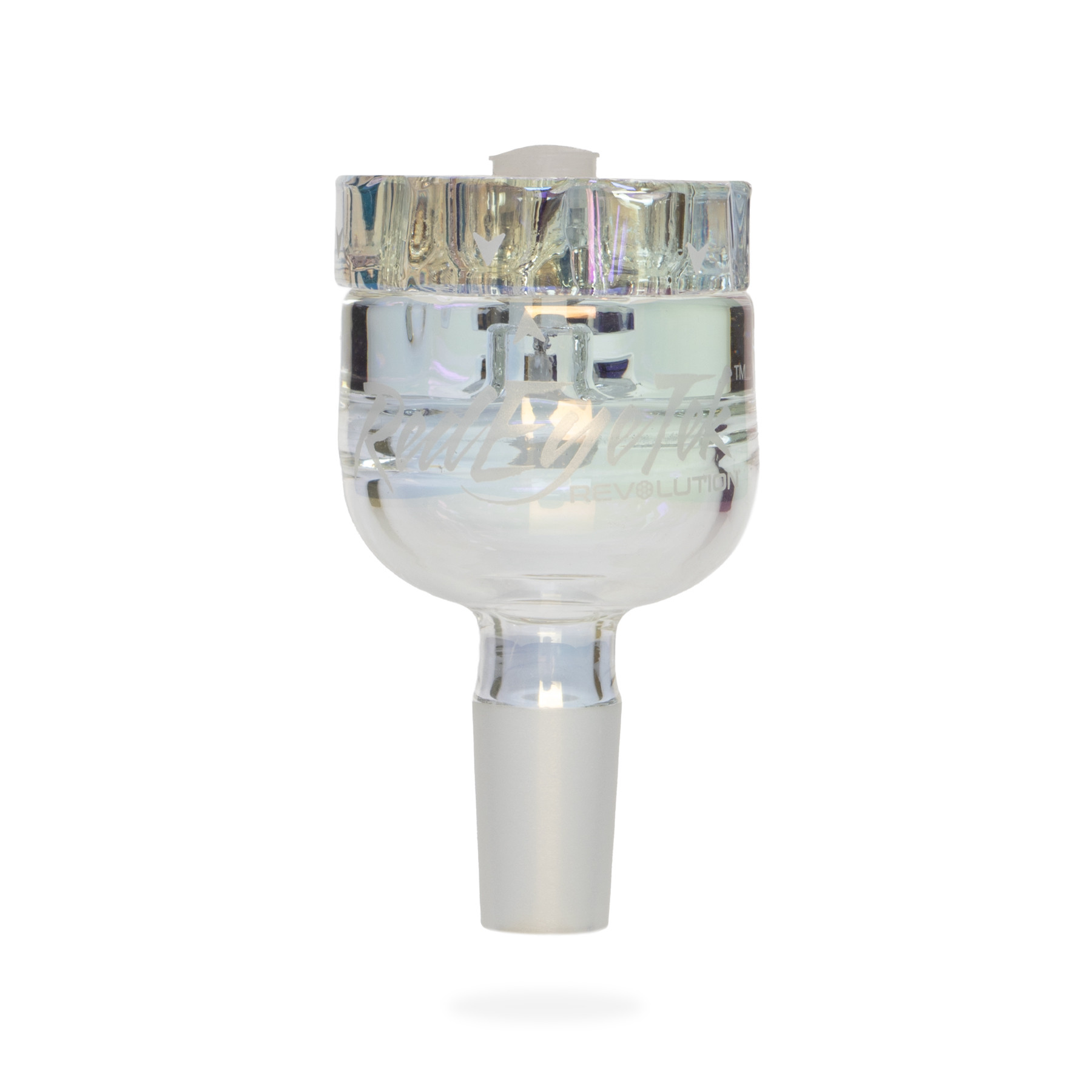 19" 7mm Thick Metallic Terminator Finish Revolution Dual Chamber Bell Base Water Pipe