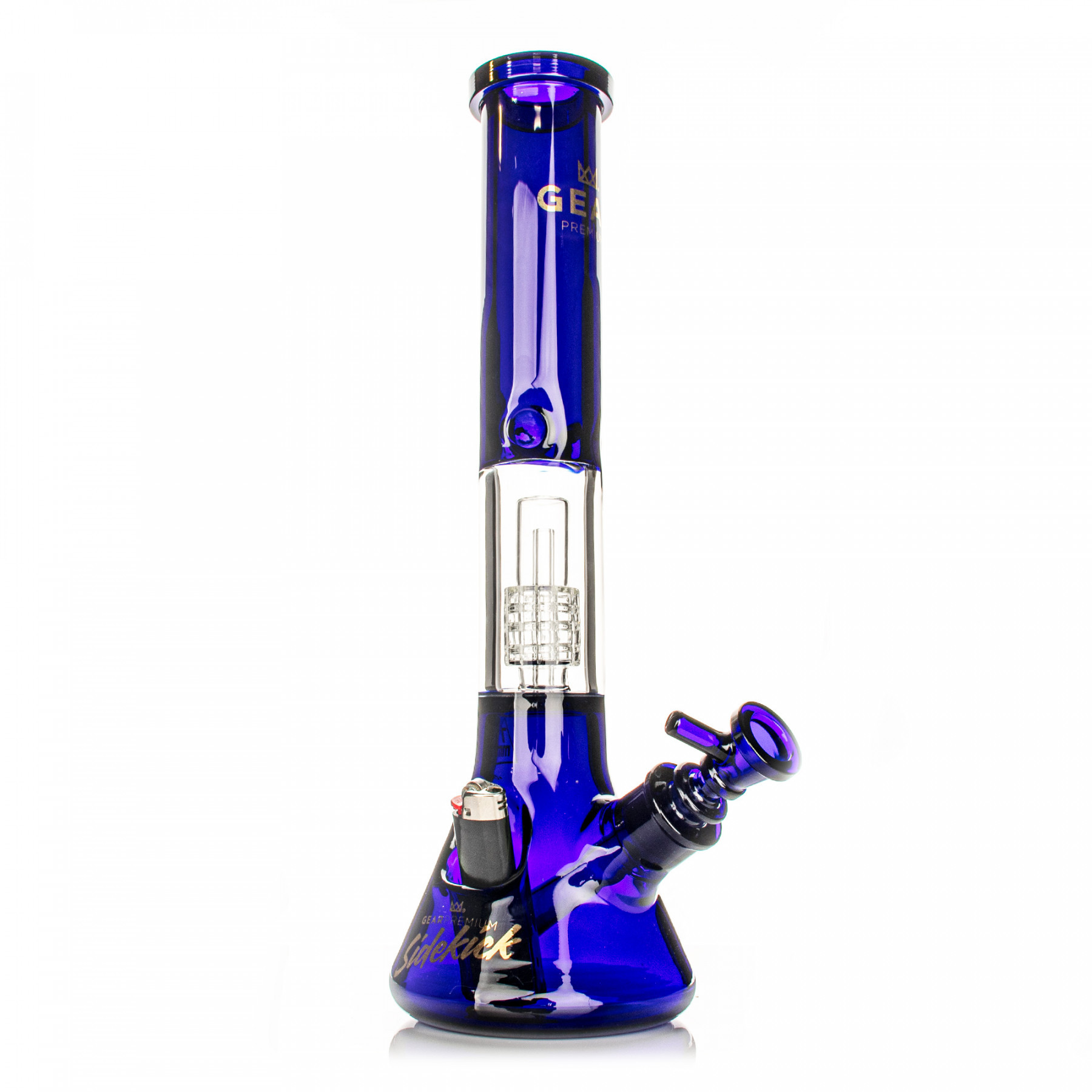 15.5" 7mm Thick Sidekick Dual Chamber Beaker Base Water Pipe