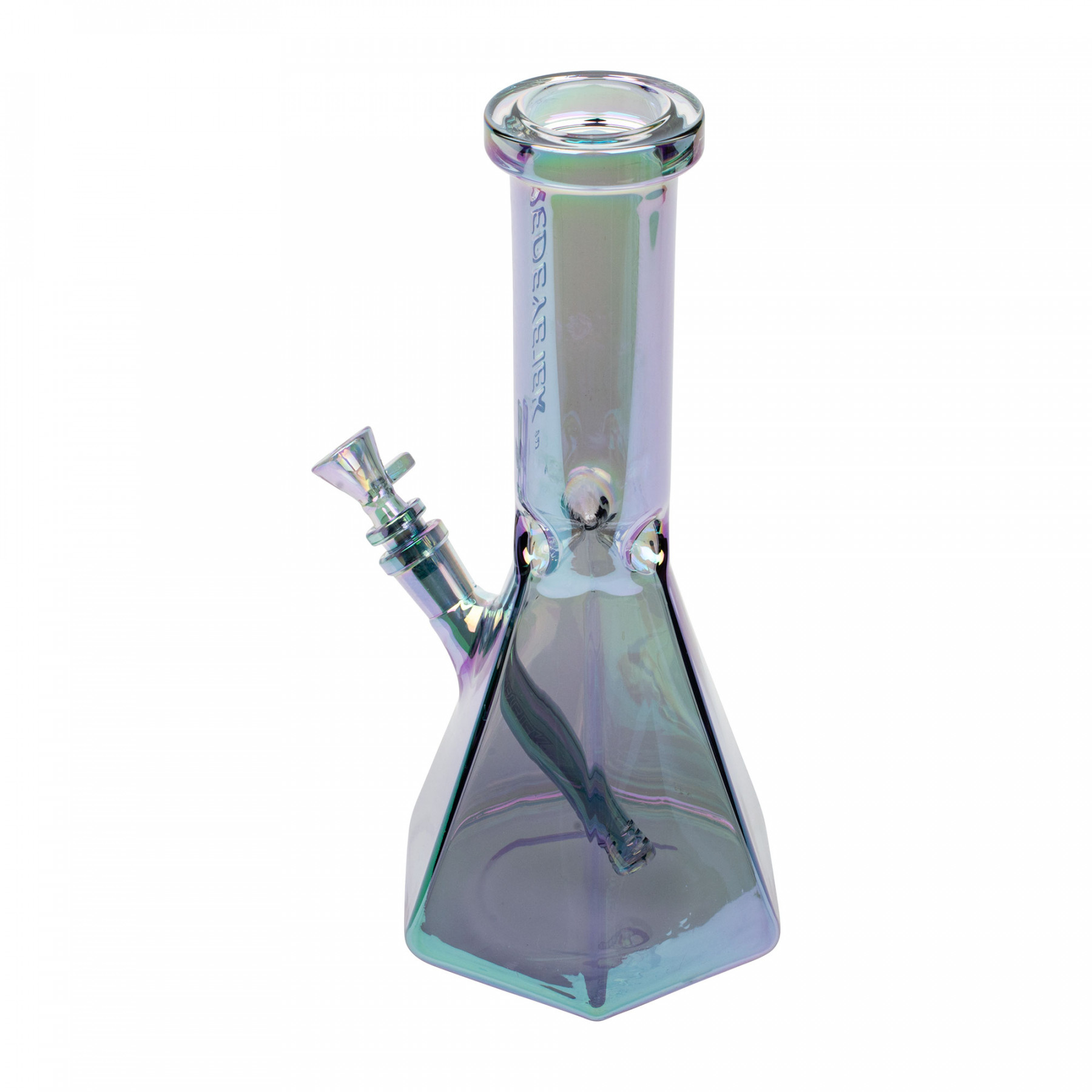 10" Metallic Terminator Finish Hex Base Beaker Tube