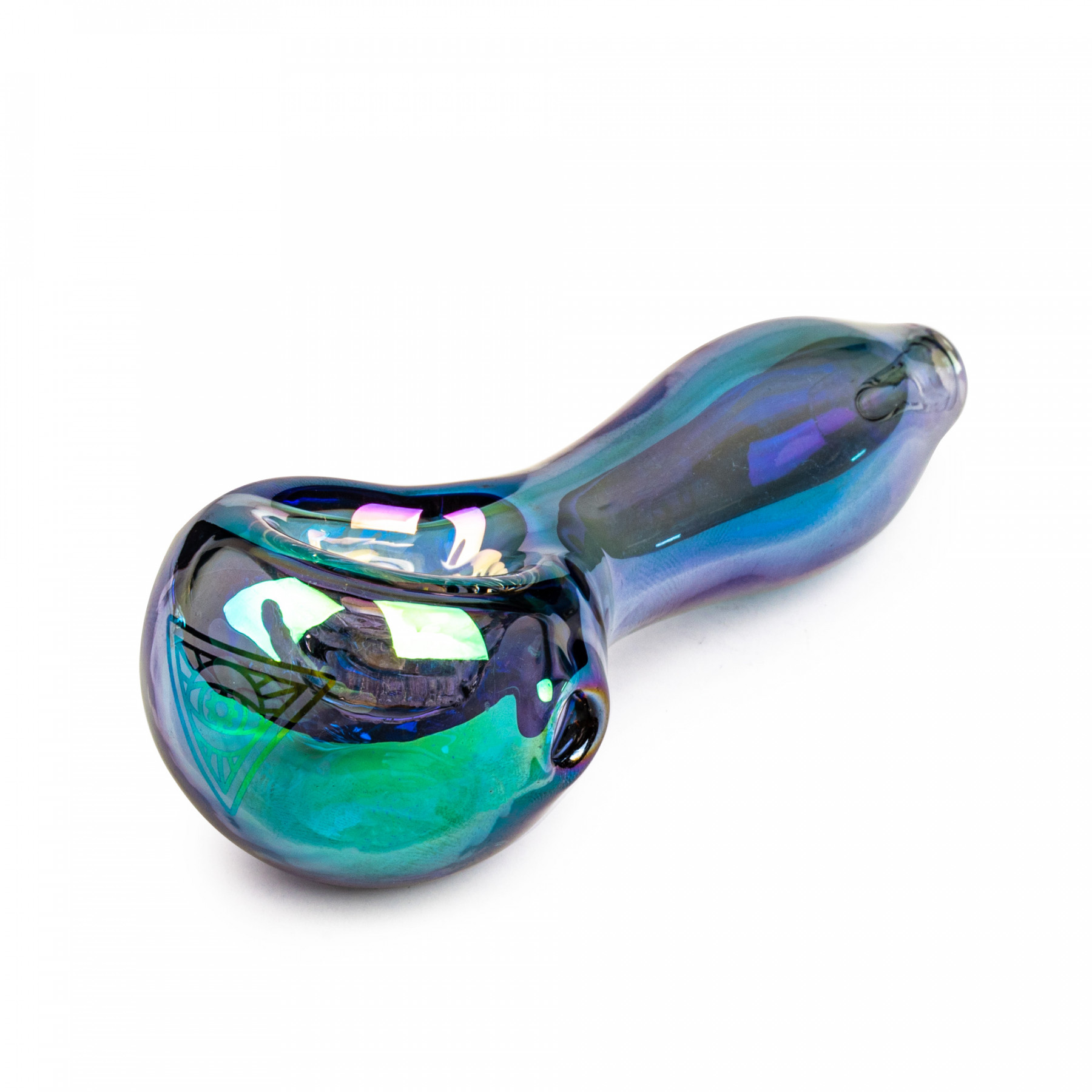 4" Metallic Terminator Finish Spoon Hand Pipe