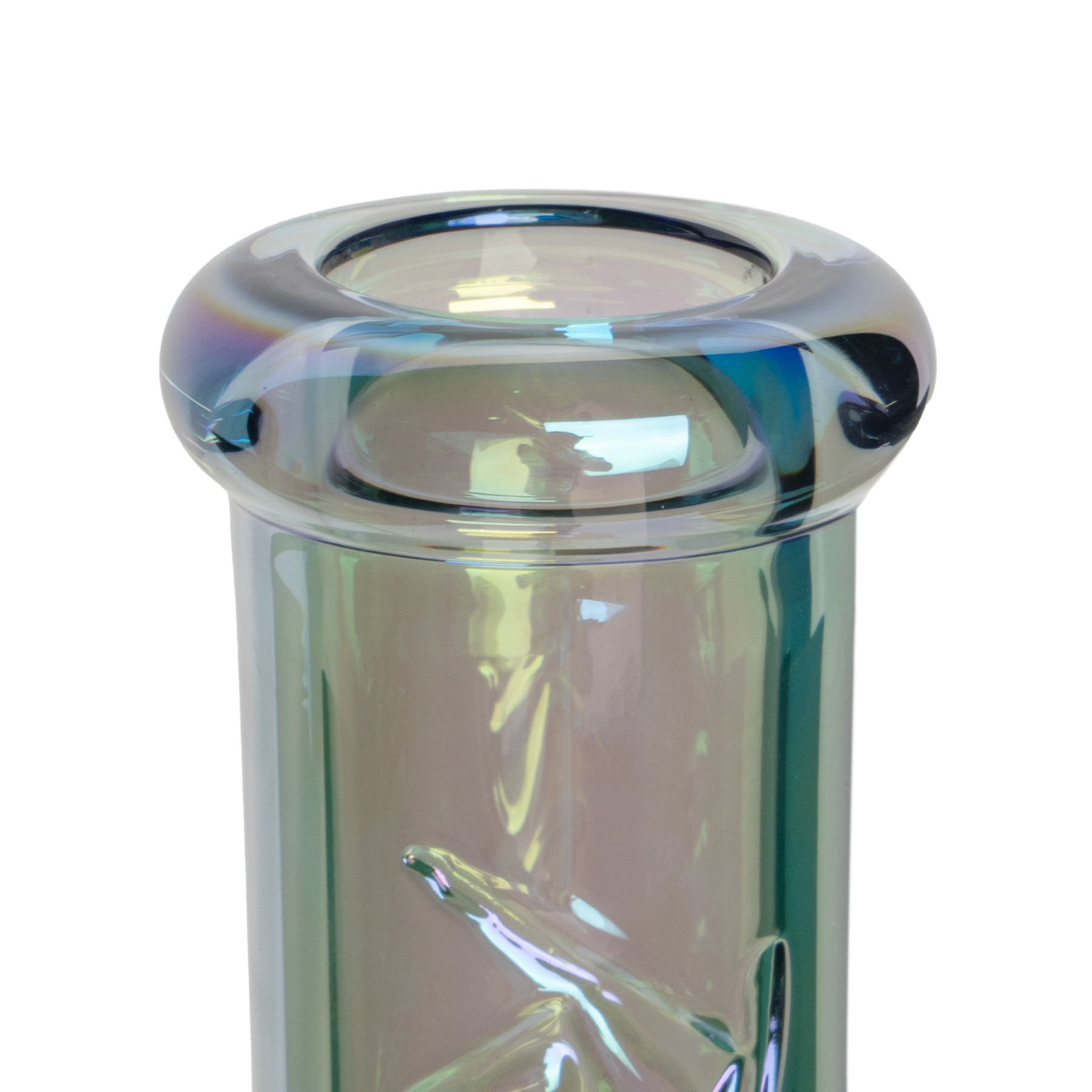19" 7mm Thick Metallic Terminator Finish Revolution Dual Chamber Bell Base Water Pipe