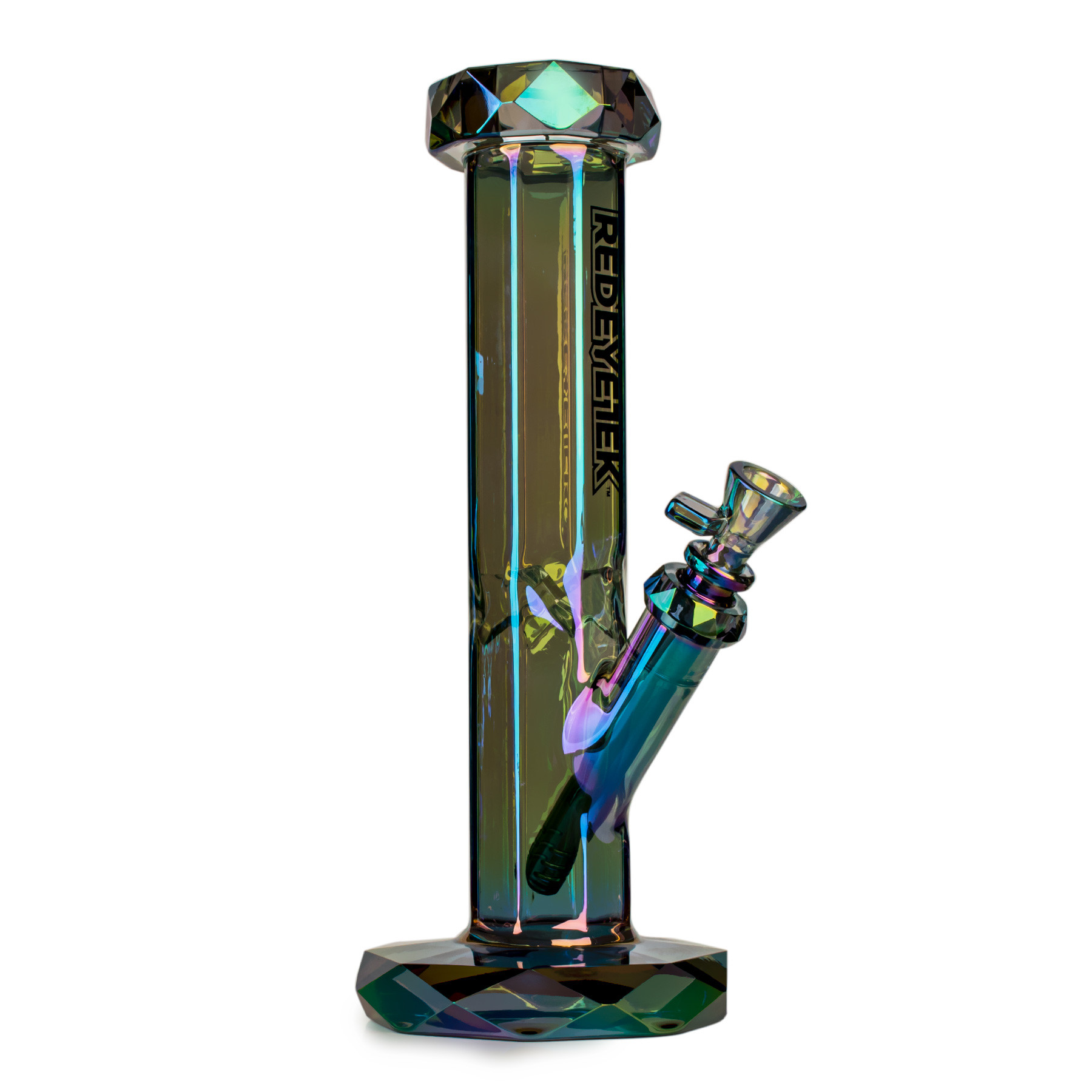 12" Metallic Terminator Finish Draco Straight Base Water Pipe