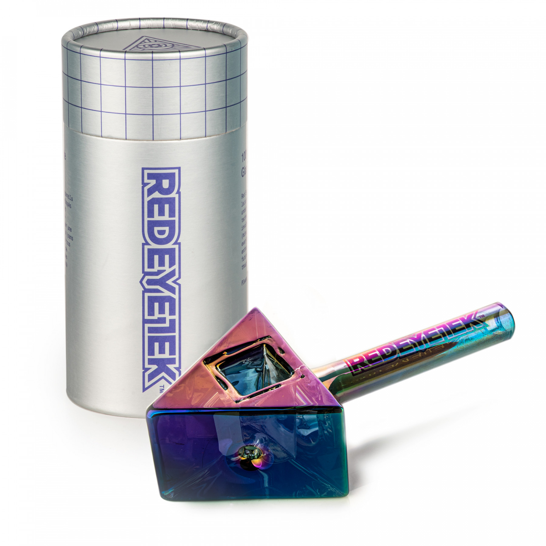 4.5" Metallic Terminator Finish Infinity Bowl Triangle Hand Pipe