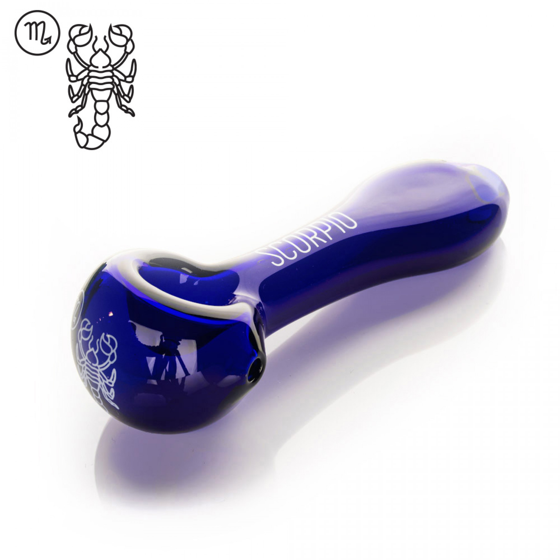 4.5" Zodiac Spoon Hand Pipe