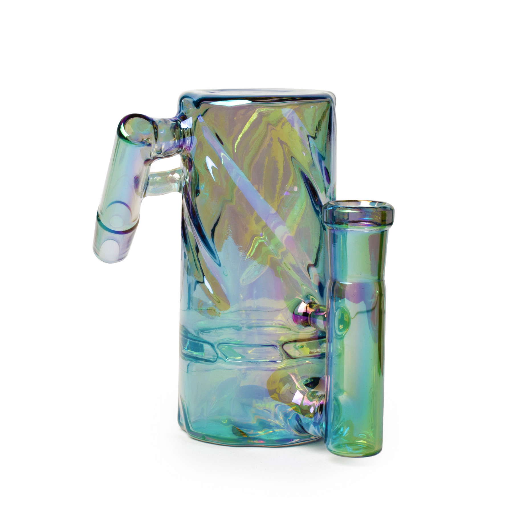 14mm 45 Degree Metallic Terminator Finish Twist Tube Ash Catcher