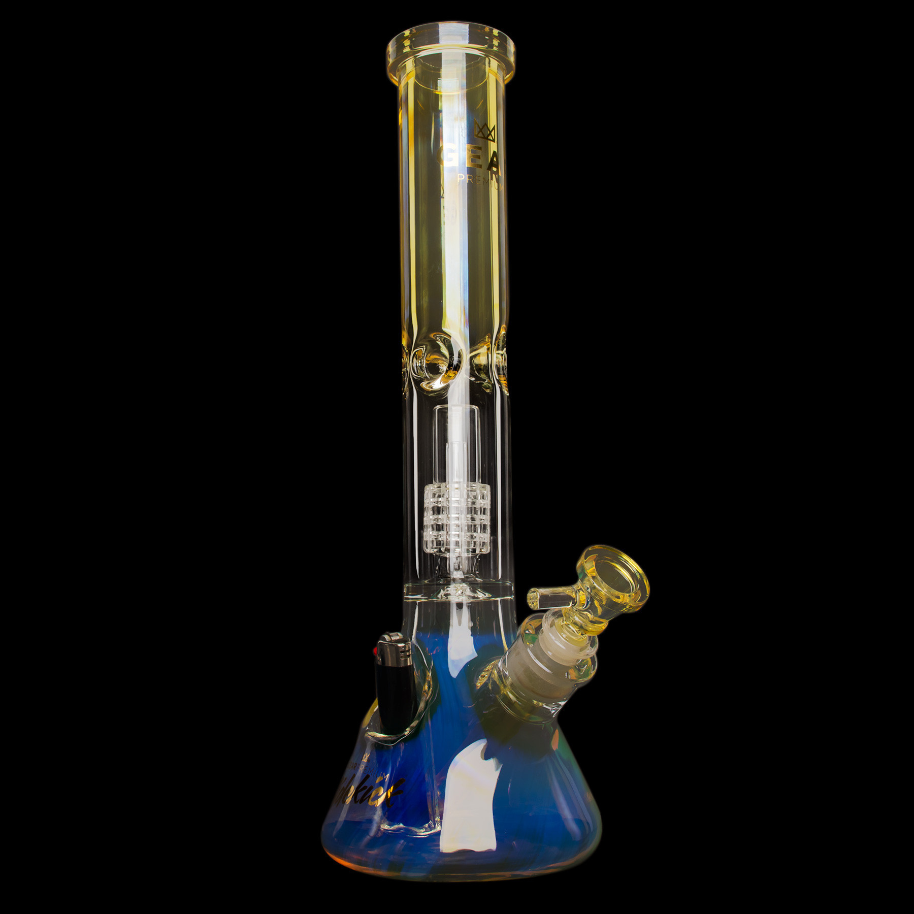 15.5" 7mm Thick Sidekick Dual Chamber Beaker Base Water Pipe