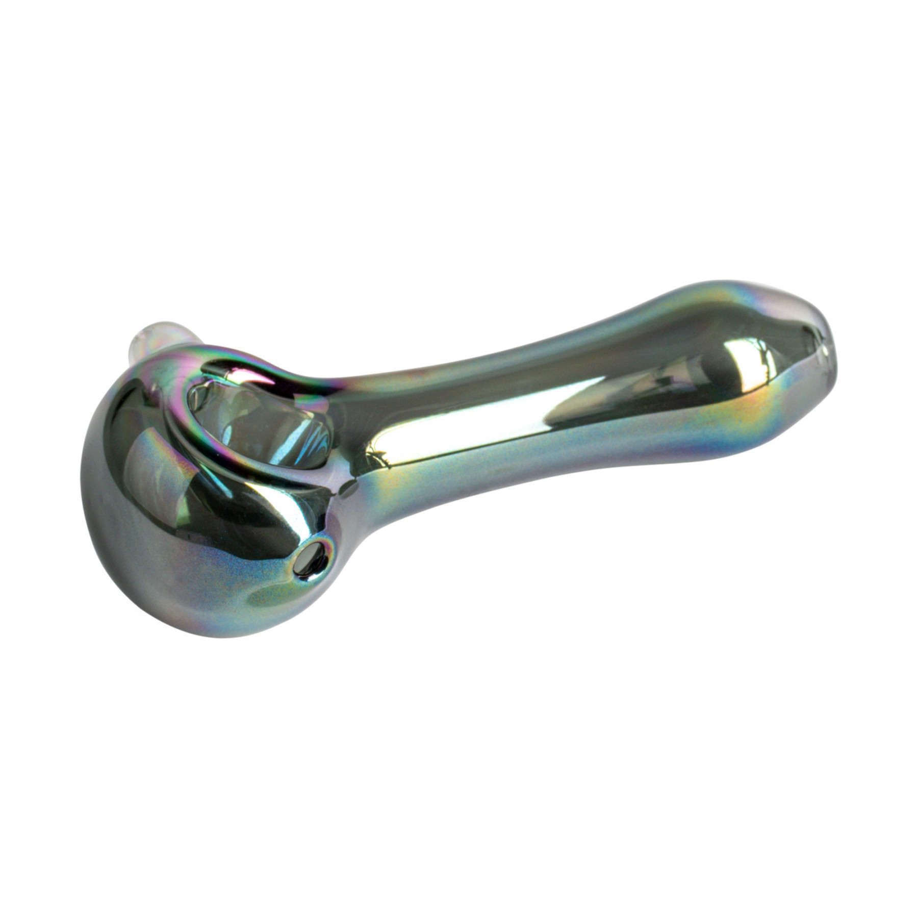 4" Iridescent Large Spoon Hand Pipe