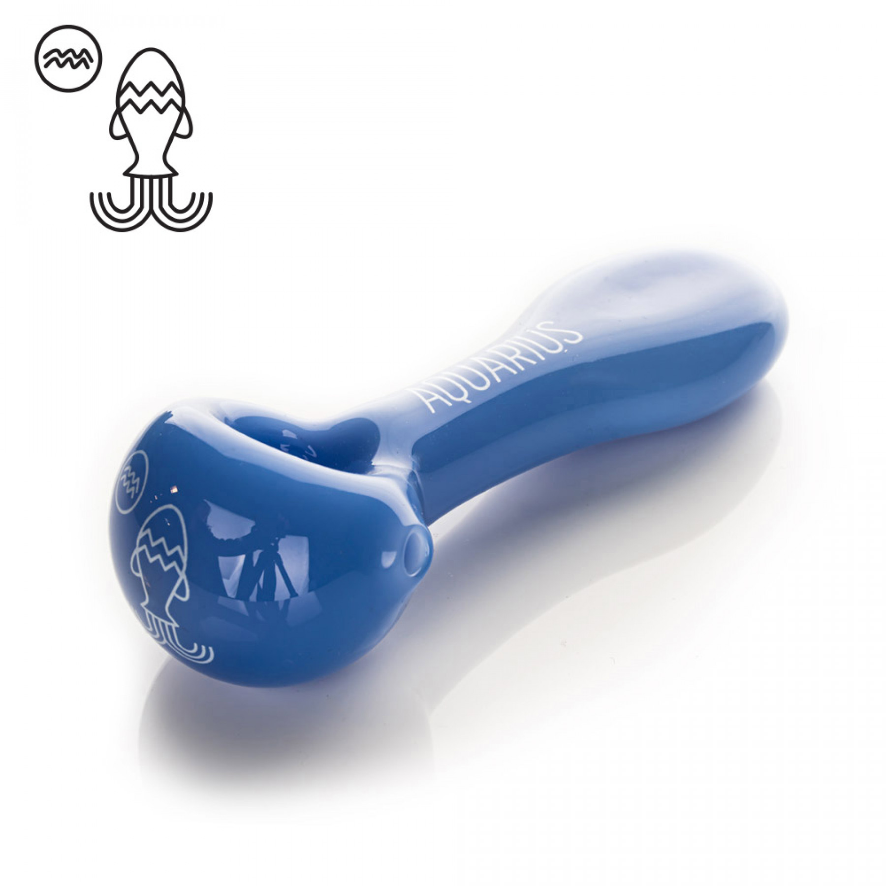 4.5" Zodiac Spoon Hand Pipe