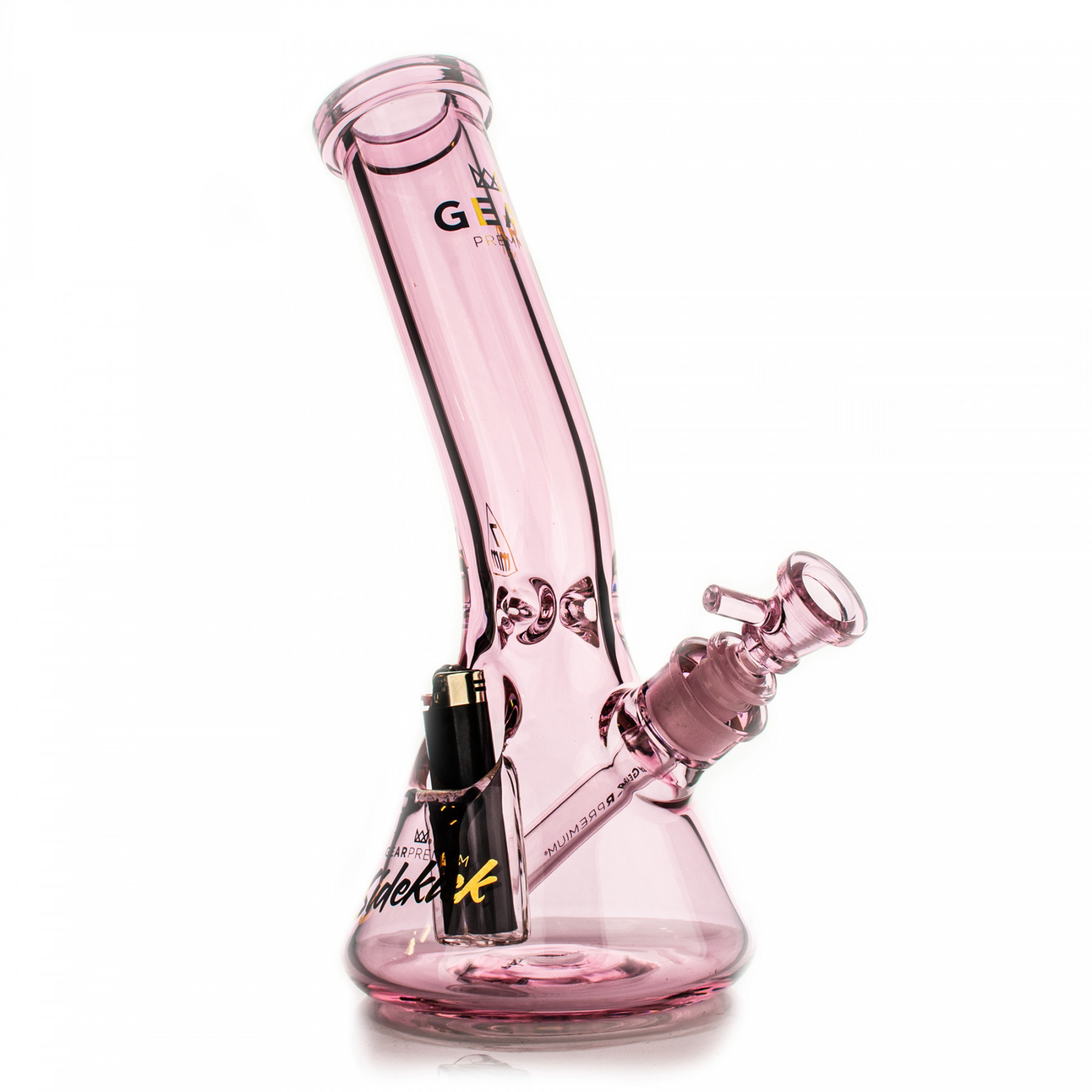 12" 7mm Thick Sidekick Laid Back Beaker Base Water Pipe