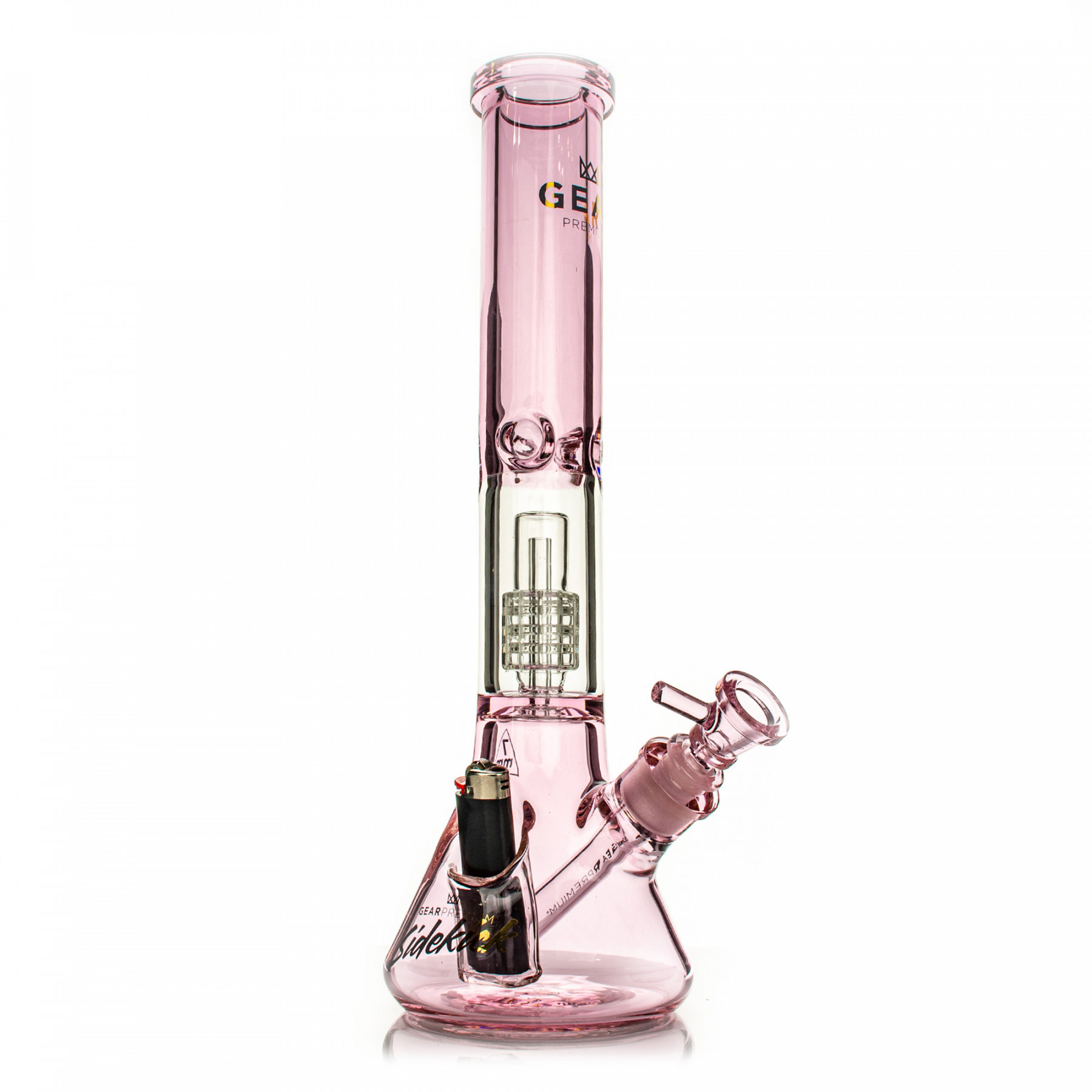 15.5" 7mm Thick Sidekick Dual Chamber Beaker Base Water Pipe
