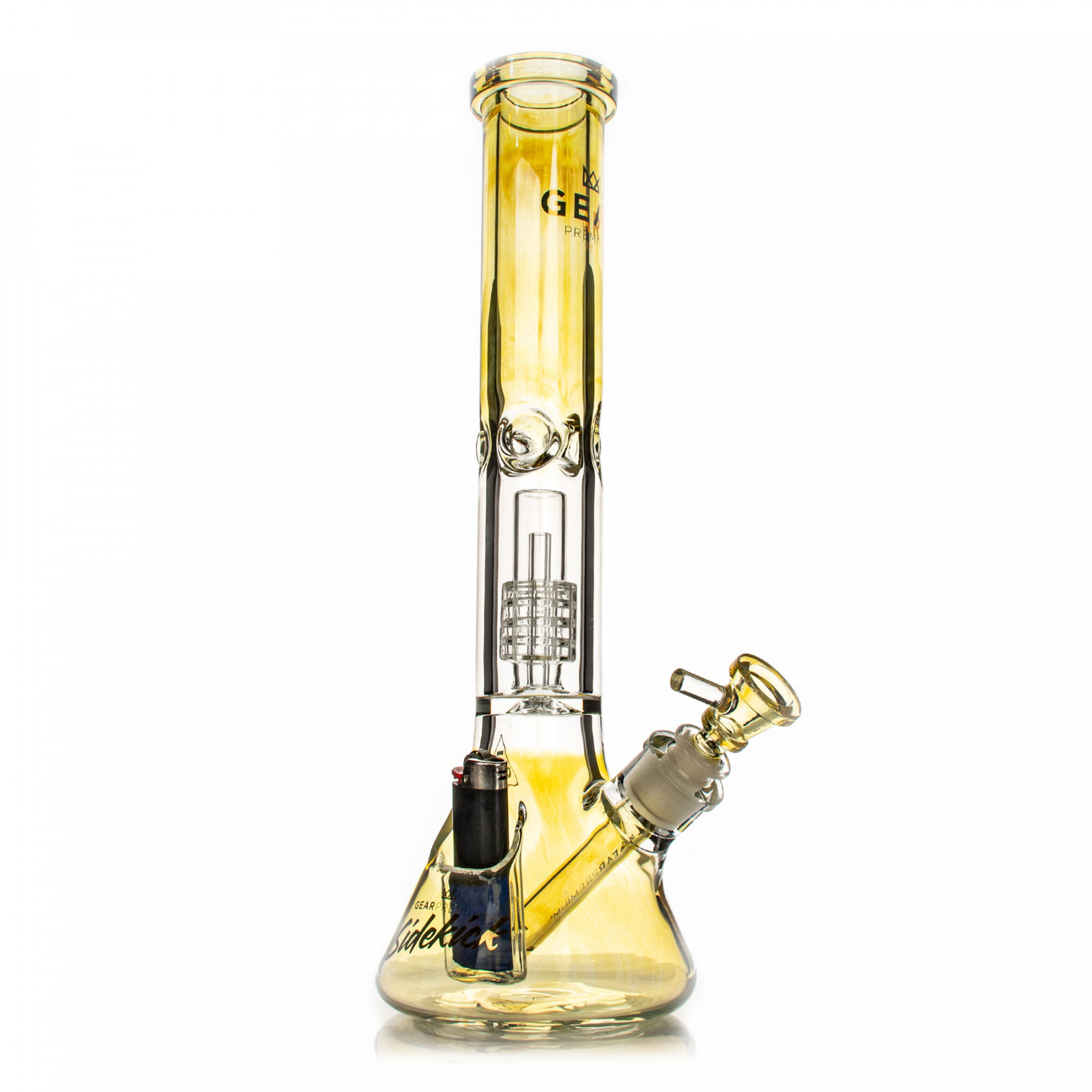 15.5" 7mm Thick Sidekick Dual Chamber Beaker Base Water Pipe