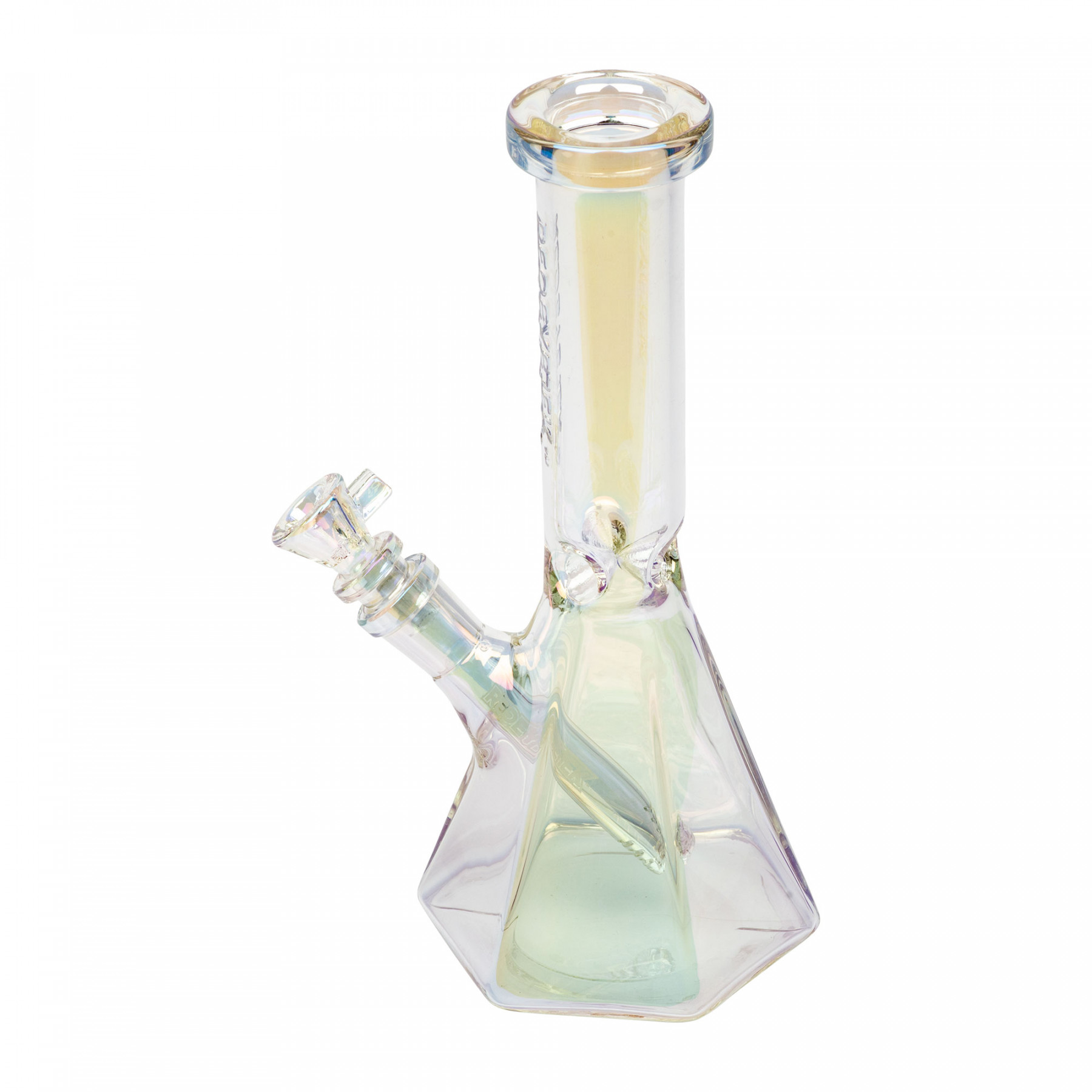 10" Metallic Terminator Finish Hex Base Beaker Tube