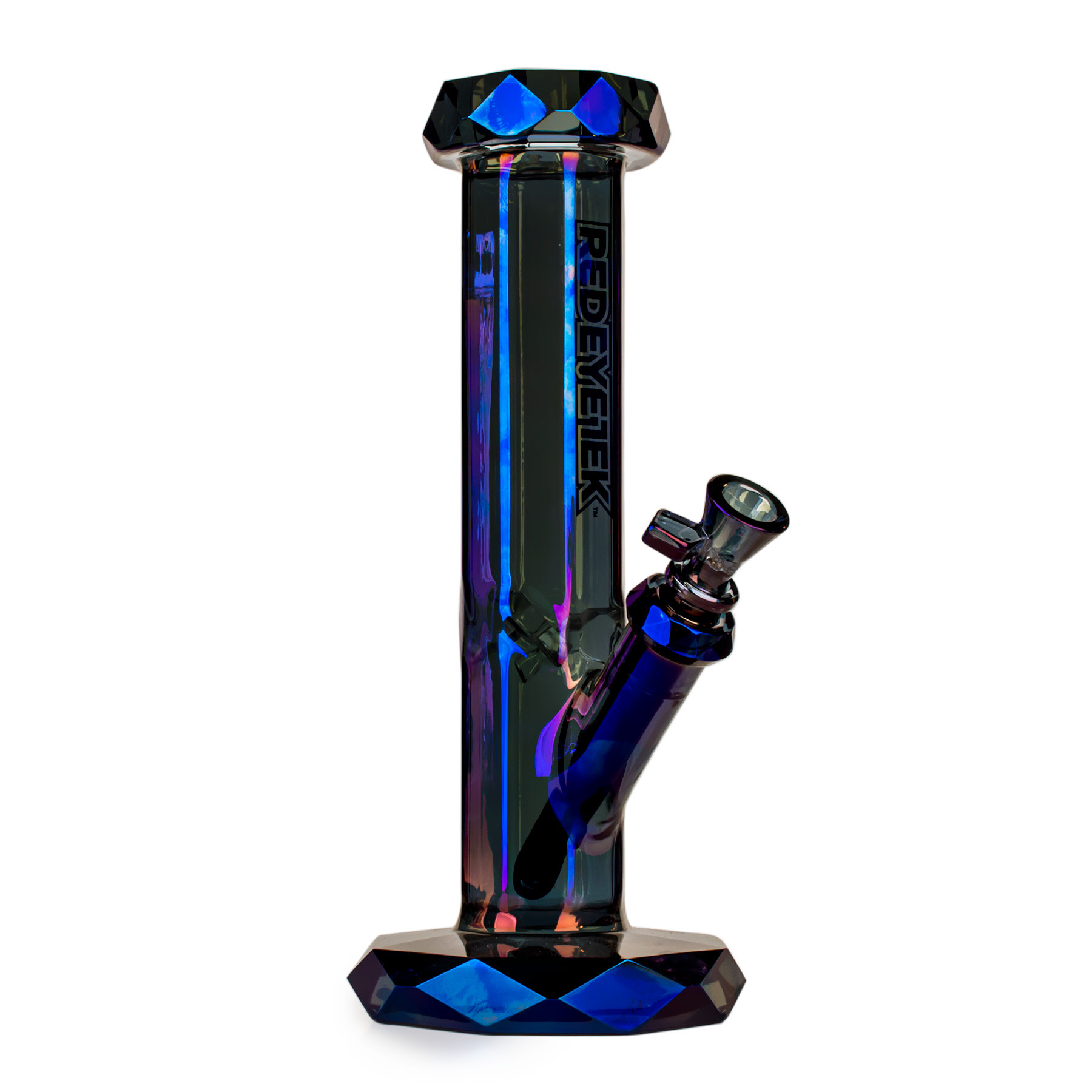 12" Metallic Terminator Finish Draco Straight Base Water Pipe