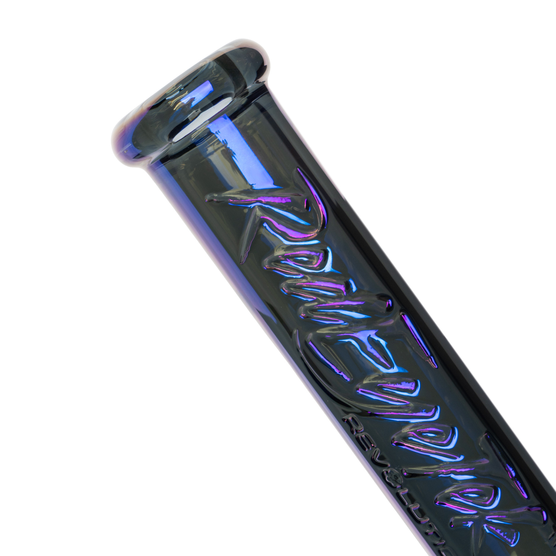 19" 7mm Thick Metallic Terminator Finish Revolution Dual Chamber Bell Base Water Pipe