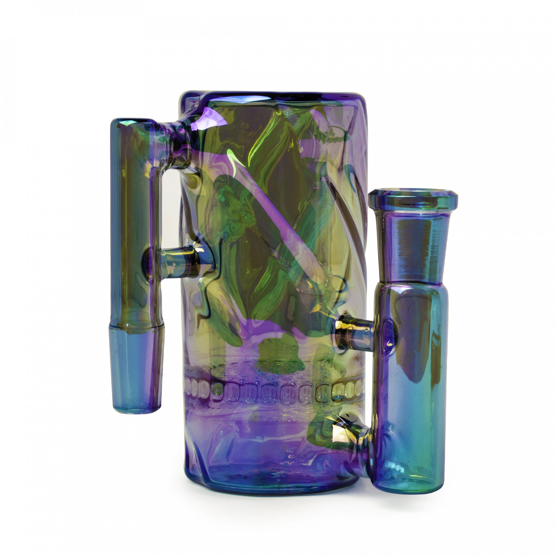 14mm 90 Degree Metallic Terminator Finish Twist Tube Ash Catcher