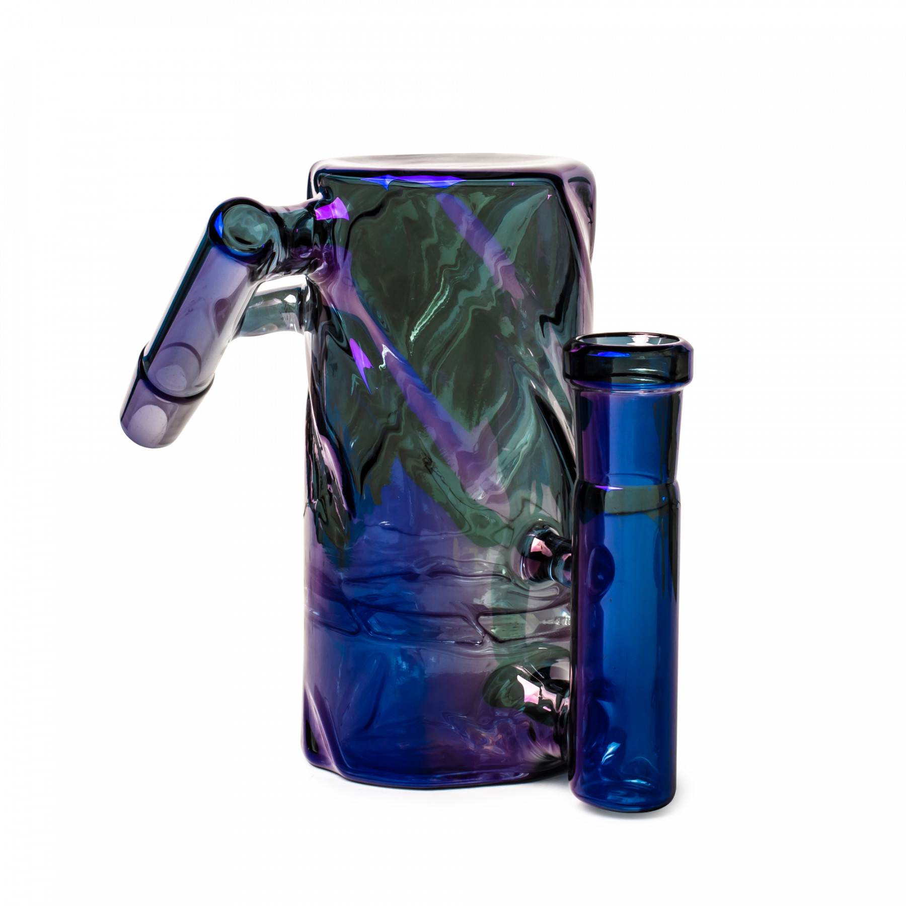 14mm 45 Degree Metallic Terminator Finish Twist Tube Ash Catcher