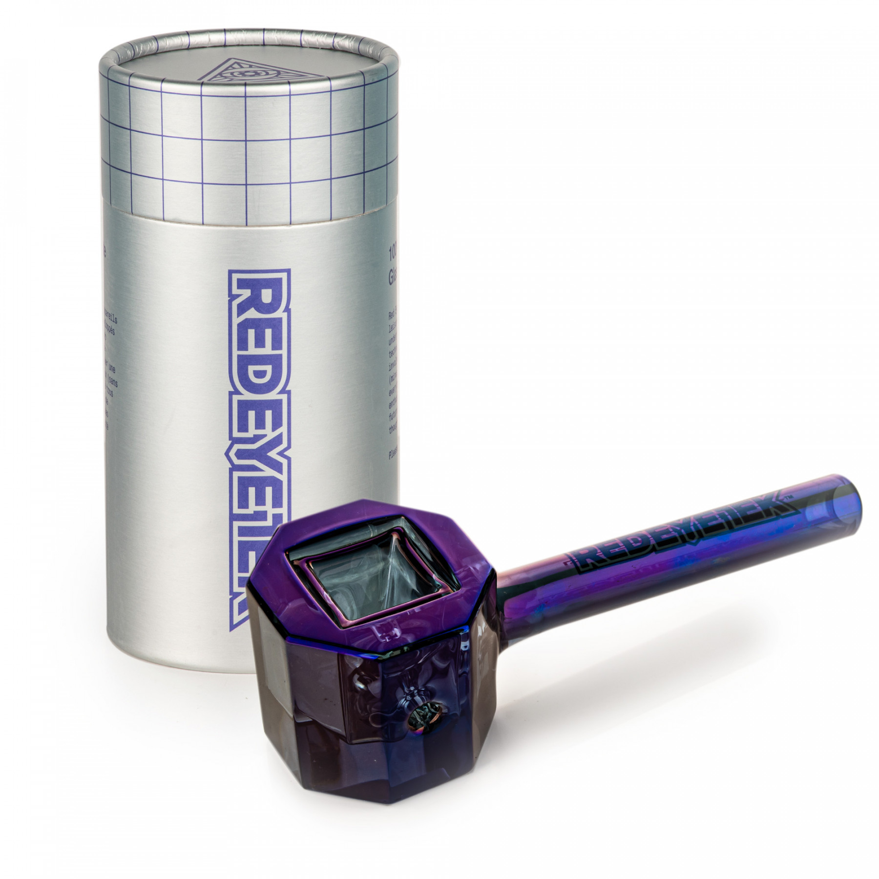 4.5" Metallic Terminator Finish Infinity Bowl Octagon Hand Pipe