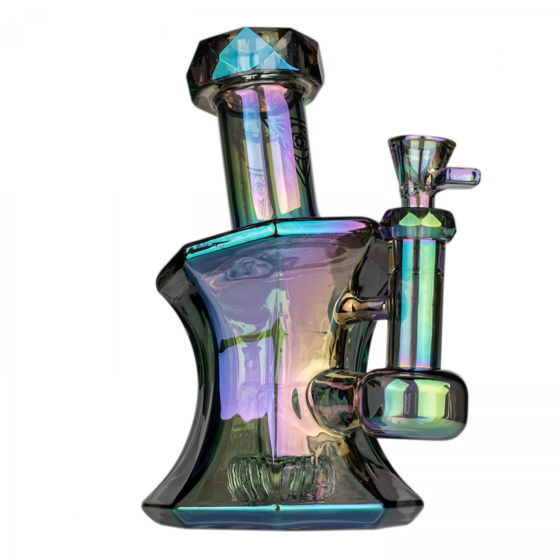 8" Metallic Terminator Finish Andromeda Bubbler