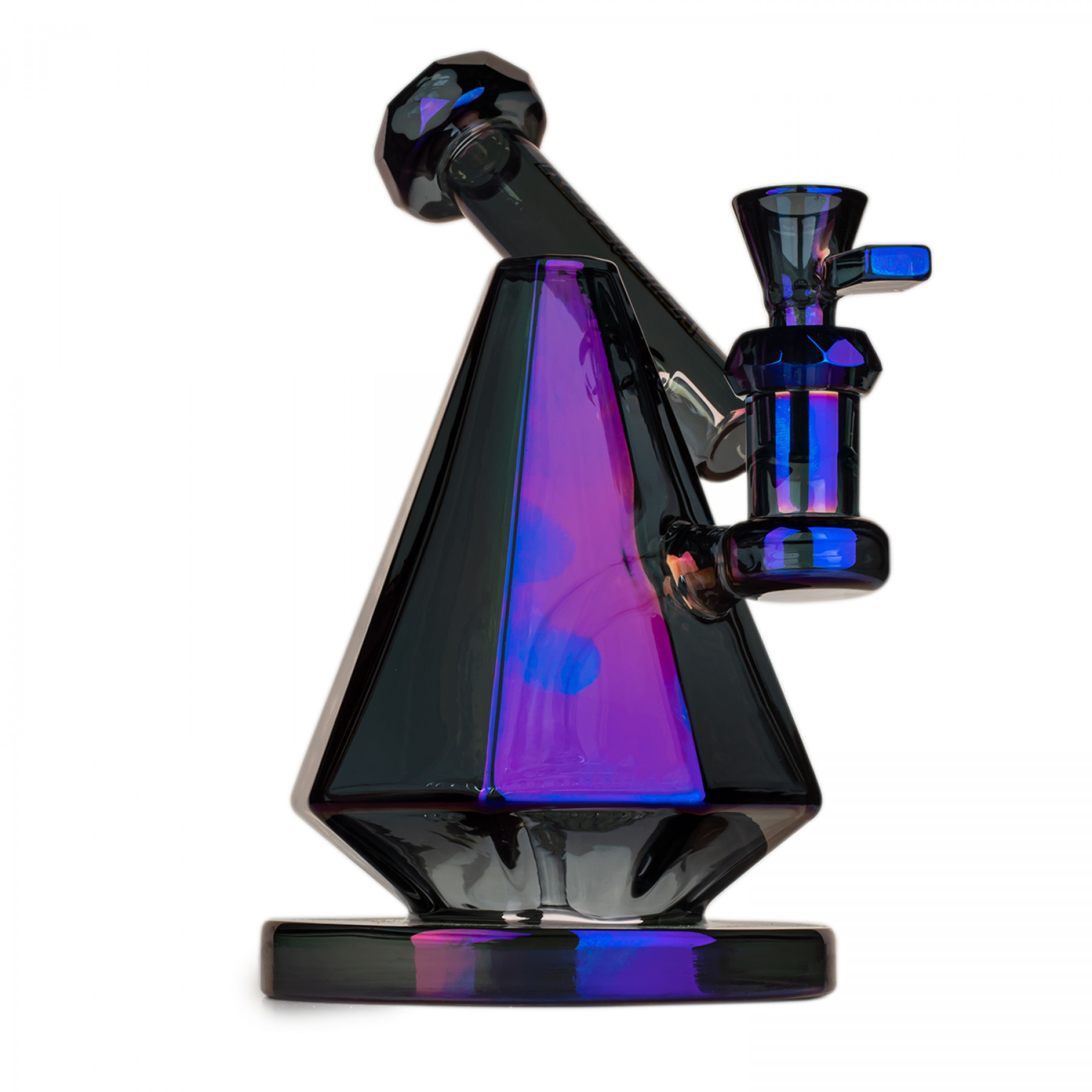 8" Metallic Terminator Finish Pegasus Pyramid Water Pipe